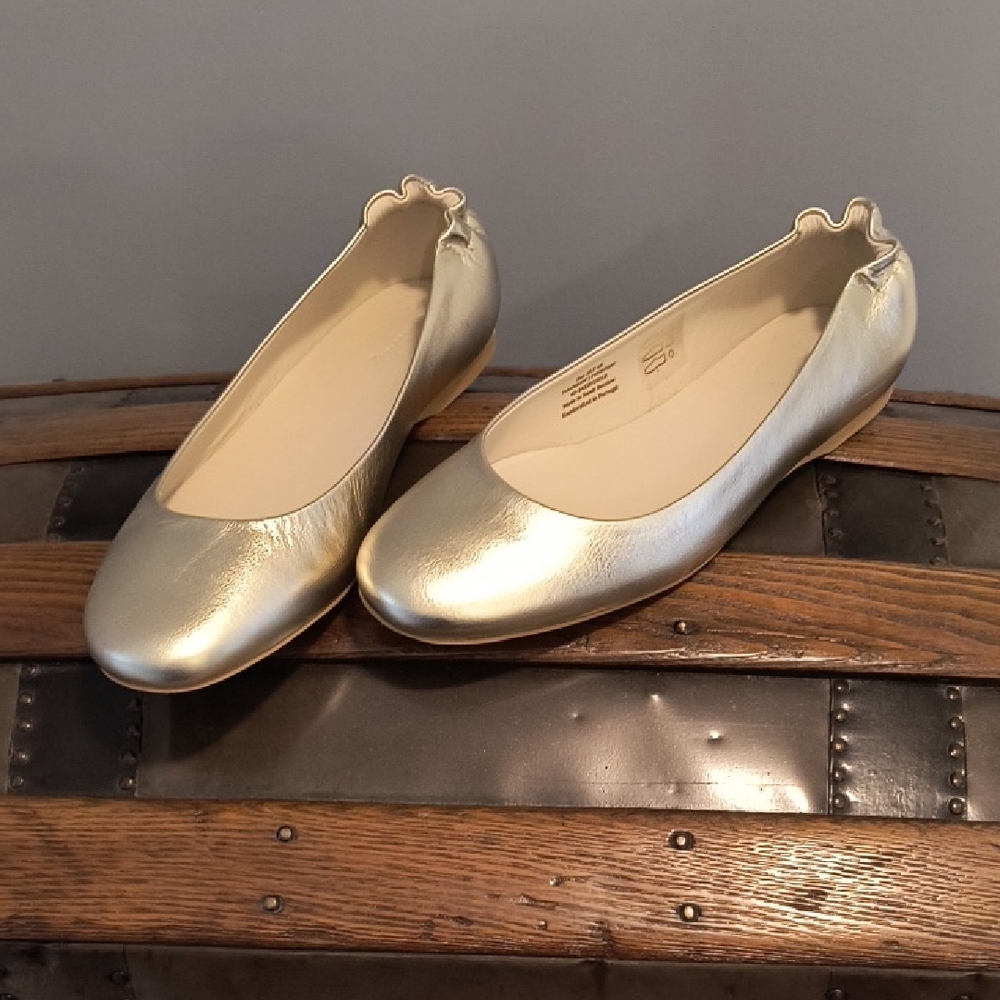 Thursday - Scrunch Gold Women's Ballet Flats 10.5